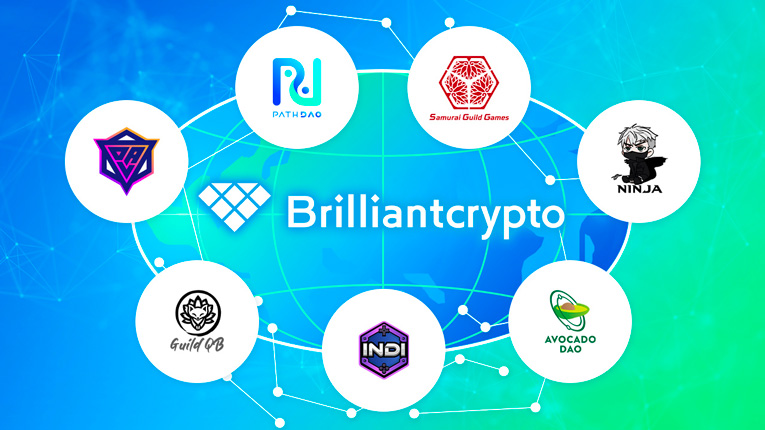 COLOPL Group Blockchain Game Company Brilliantcrypto, Announces Partnership with 7 Guild/DAO Organizations Globally
