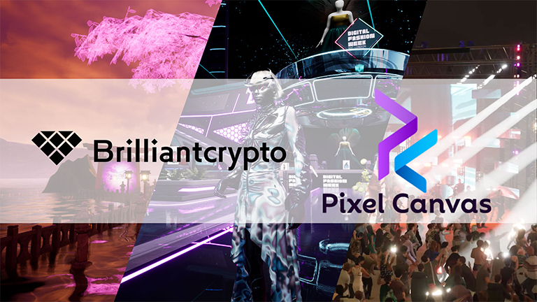 Brilliantcrypto、米メタバース「Pixel Canvas」とパートナーシップを締結 - デジタルジュエリーが初めてメタバース空間で利用可能に -