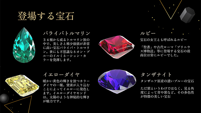 登場する宝石